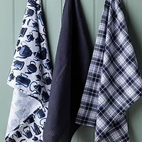 Harman Combo 'Tea Pots' Cotton Kitchen Towel - Set of 3