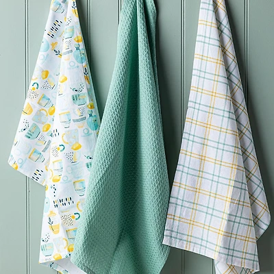 Harman Combo 'Decorative Tableware' Cotton Kitchen Towel - Set of 3