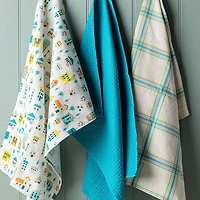 Harman Combo 'Uptown Houses' Cotton Kitchen Towel - Set of 3