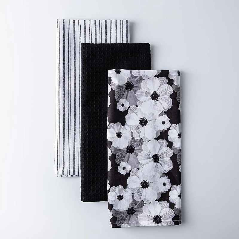 Harman Combo 'Daisy' Cotton Kitchen Towel - Set of 3