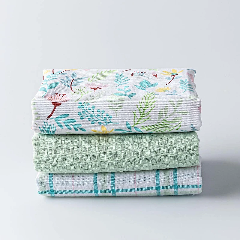 Harman Combo 'Floral Blossom' Cotton Kitchen Towel - Set of 3