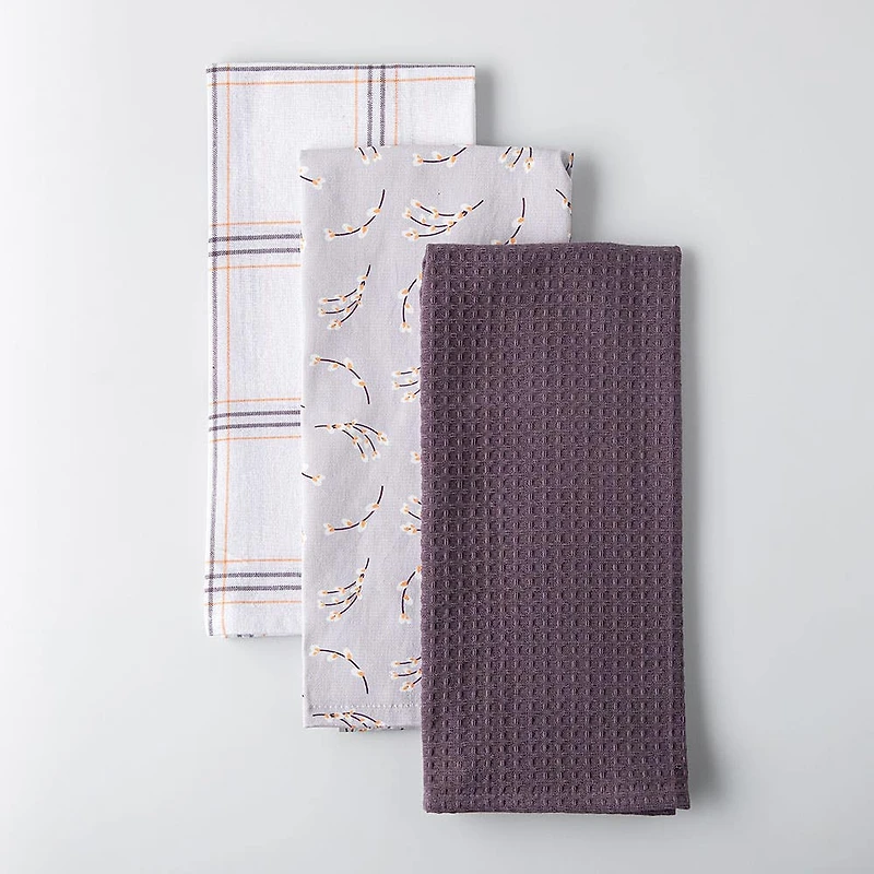 Harman Combo 'Willow' Cotton Kitchen Towel - Set of 3