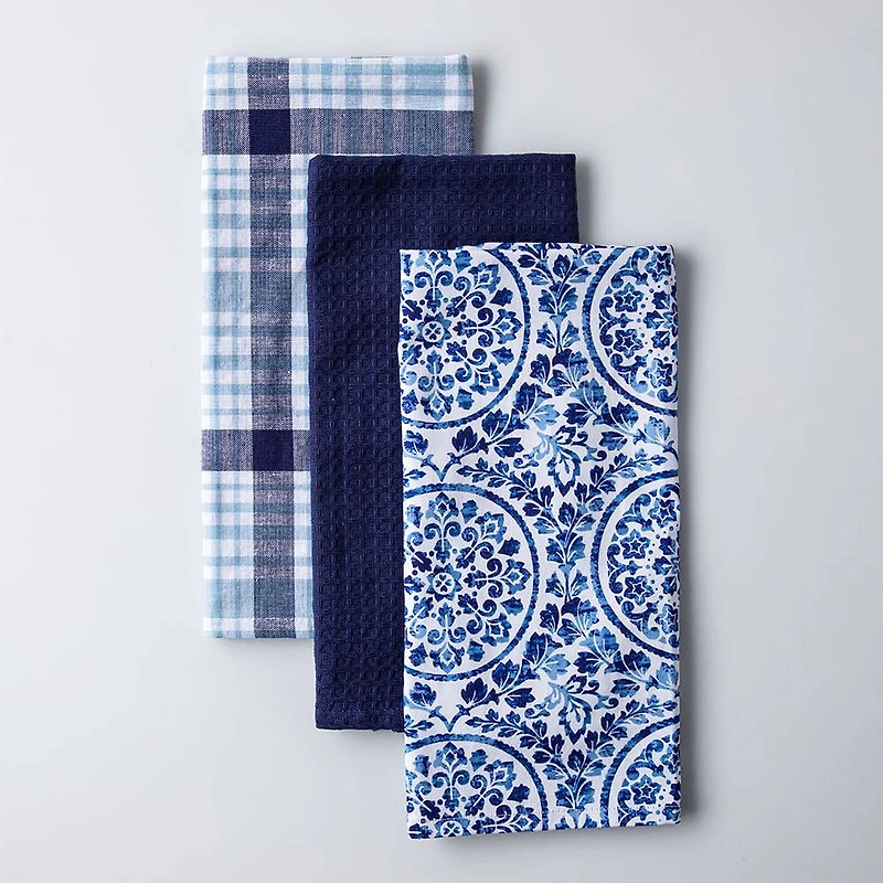 Harman Combo 'Medallion' Cotton Kitchen Towel - Set of 3