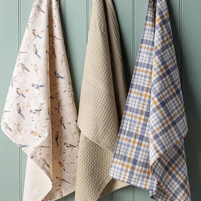 Harman Combo 'Birds' Cotton Kitchen Towel - Set of 3
