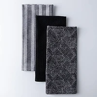Harman Combo 'Embroidered Geometric' Cotton Kitchen Towel - Set of 3