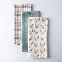 Harman Combo 'Rooster' Cotton Kitchen Towel - Set of 3