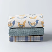 Harman Combo 'Rooster' Cotton Kitchen Towel - Set of 3