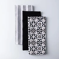 Harman Combo 'Deco Tile' Cotton Kitchen Towel - Set of 3