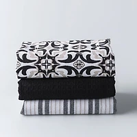 Harman Combo 'Deco Tile' Cotton Kitchen Towel - Set of 3