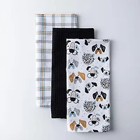 Harman Combo 'Pet Faces' Cotton Kitchen Towel - Set of 3