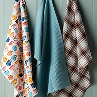 Harman Combo 'Tea Cups' Cotton Kitchen Towel - Set of 3