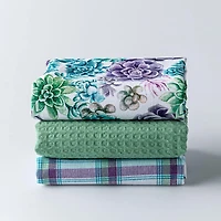 Harman Combo 'Succulent Garden' Cotton Kitchen Towel - Set of 3