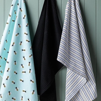 Harman Combo 'Bees' Cotton Kitchen Towel - Set of 3