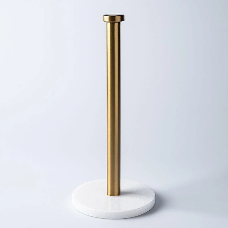 KSP Marbelle Upright Paper Towel Holder (Marble/Gold)