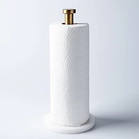 KSP Marbelle Upright Paper Towel Holder (Marble/Gold)