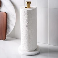 KSP Marbelle Upright Paper Towel Holder (Marble/Gold)