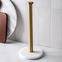 KSP Marbelle Upright Paper Towel Holder (Marble/Gold)