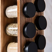KSP Sienna Revolving Spice Rack - Set of 16 (Acacia)