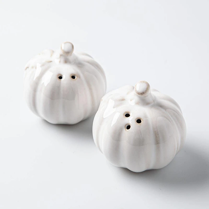 Bia Harvest 'Pumpkin' Salt & Pepper - Set of 2 (White)