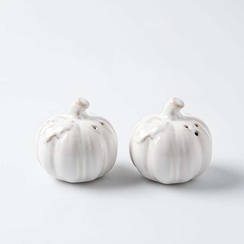 Bia Harvest 'Pumpkin' Salt & Pepper - Set of 2 (White)