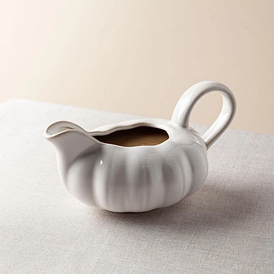 Bia Harvest 'Pumpkin' Gravy Boat (White)