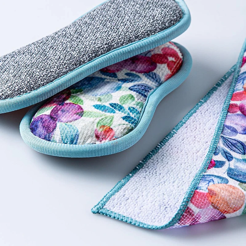 Harman Microfiber 'Stonefruit' Sponge & Cloth Combo Set of 4
