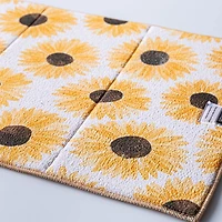 Harman Printed 'Sunflower' Microfibre Dish Drying Mat (Yellow)
