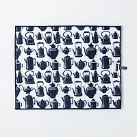 Harman Printed 'Tea Pots' Microfibre Dish Drying Mat (Navy)