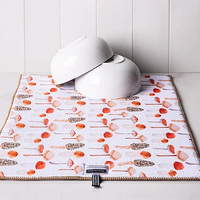 Harman Printed 'Mushrooms' Microfibre Dish Drying Mat