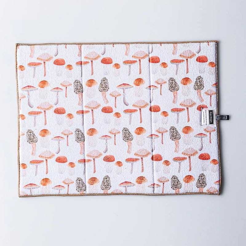 Harman Printed 'Mushrooms' Microfibre Dish Drying Mat