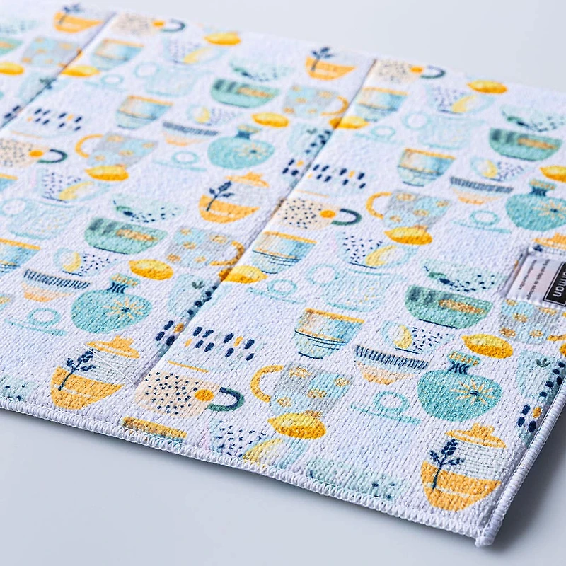 Harman Printed 'Decorative Tableware' Microfibre Dish Drying Mat