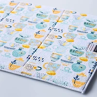 Harman Printed 'Decorative Tableware' Microfibre Dish Drying Mat