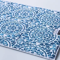 Harman Printed 'Medallion' Microfibre Dish Drying Mat (Blue)