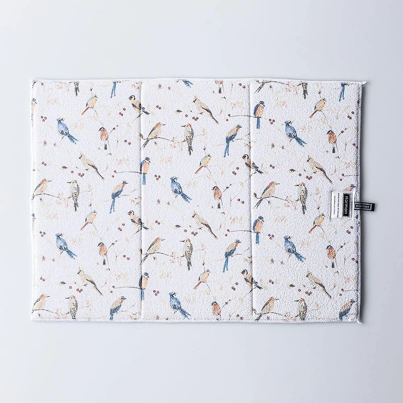 Harman Printed 'Birds' Microfibre Dish Drying Mat