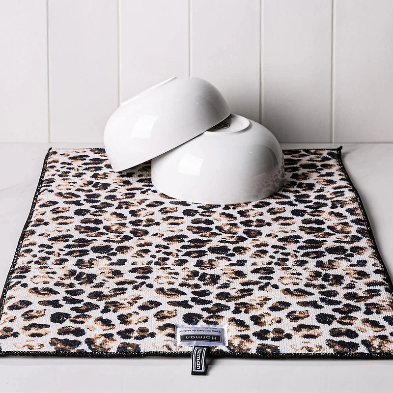 Harman Printed 'Leopard' Microfibre Dish Drying Mat