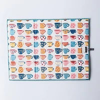 Harman Printed 'Tea Cups' Microfibre Dish Drying Mat