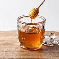 KSP Sweet Hive Glass Honey Jar with Dipper (Clear)