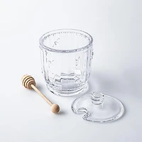 KSP Sweet Hive Glass Honey Jar with Dipper (Clear)