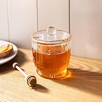 Keittiö Sweet Hive Glass Honey Jar with Dipper (Clear)