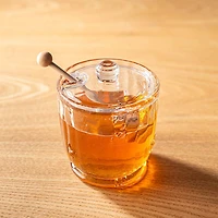 Keittiö Sweet Hive Glass Honey Jar with Dipper (Clear)