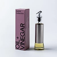 Keittiö Perfect Pour Glass Oil and Vinegar Bottle (St/St - Clear)
