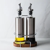 Keittio Perfect Pour Glass Oil and Vinegar Bottle Combo - Set of 3