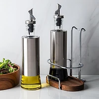 Keittio Perfect Pour Glass Oil and Vinegar Bottle Combo - Set of 3