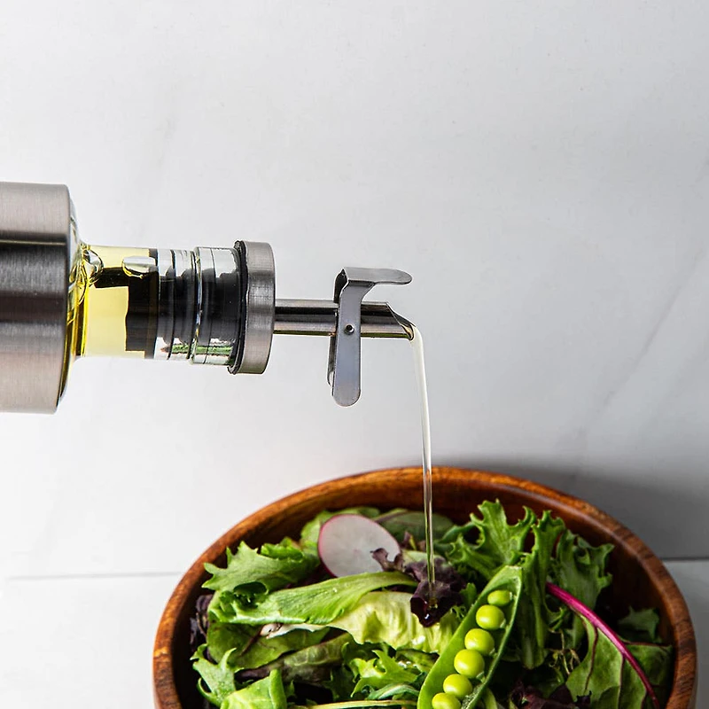 Keittio Perfect Pour Glass Oil and Vinegar Bottle Combo - Set of 3