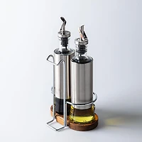 Keittio Perfect Pour Glass Oil and Vinegar Bottle Combo - Set of 3