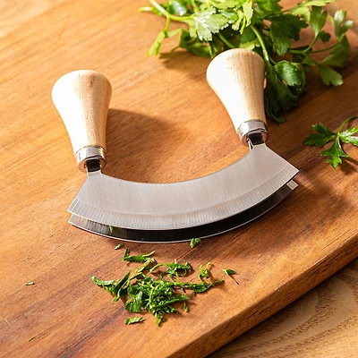 Keittiö Smooth Edge Dual Blade Mezzaluna (Stainless Steel)