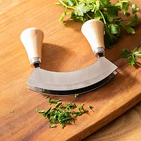 Keittiö Smooth Edge Dual Blade Mezzaluna (Stainless Steel)