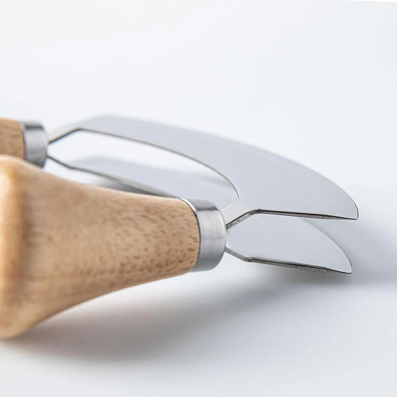 Keittio Smooth Edge Dual Blade Mezzaluna (Stainless Steel)