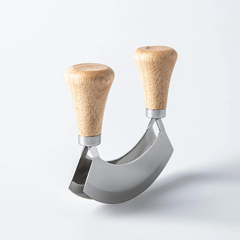 Keittiö Smooth Edge Dual Blade Mezzaluna (Stainless Steel)