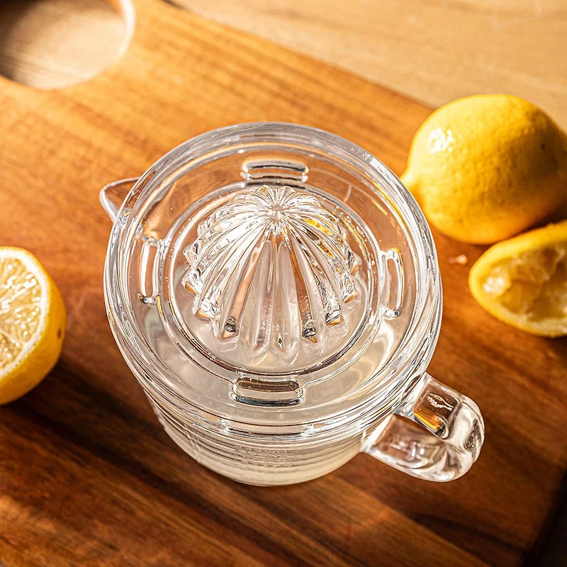 Keittiö Citrus Plus Glass Hand and Held Citrus Juicer (Clear)